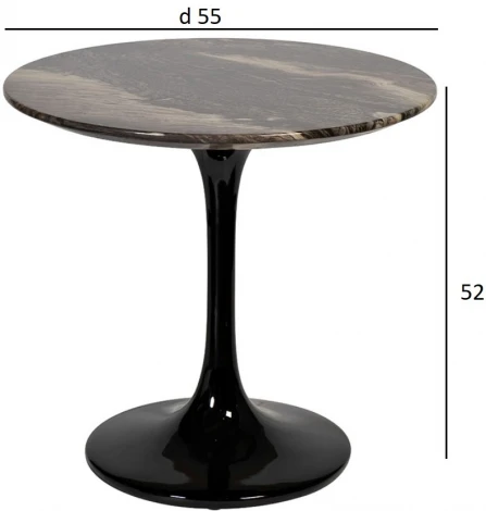 Стол журнальный Cippolo d55*52см Garda Decor арт.33FS-3066STOL/ZH