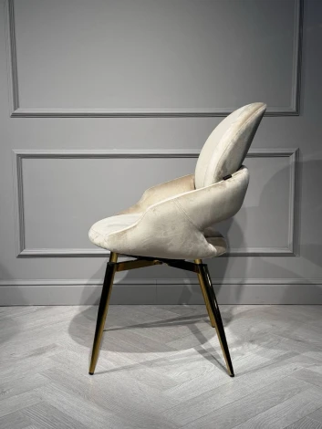 Стул обеденный IST-CASA Виола BS1377-BG-2, 50х58х92 см, бежевый/золото