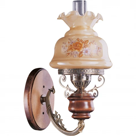 Бра N-Light 831 831-01-01 красное дерево+бронза