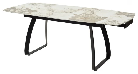 Стол LUGO 140 GLOSS LUXURY PANDORA SINTERED STONE/ BLACK