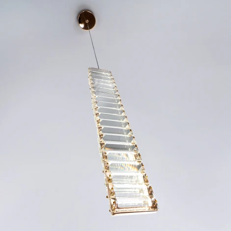 Подвесной светильник светодиодный хрустальный Modelux MODESTYLE MS.88909.1 GD