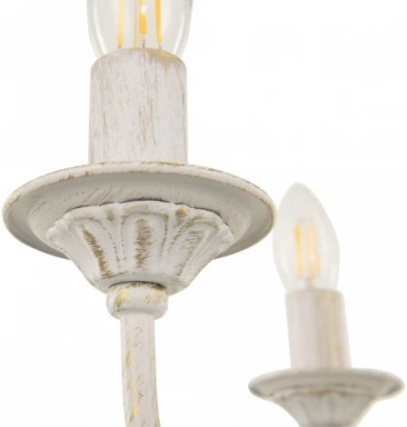 Подвесная люстра Arte Milano AM342620 342620/5 WT+G (220V, на цепи, подсвечник, свеча)