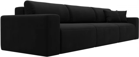 Диван прямой Лига-036 НПБ Классик Лонг (Черный/Микровельвет) Лига Диванов арт.121314