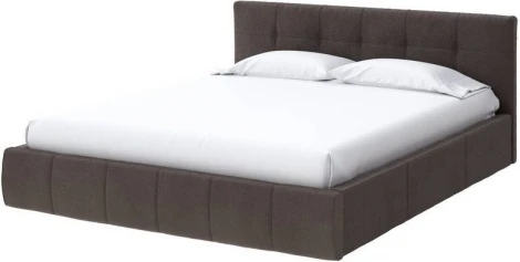 PROxSON Кровать Varna без основания (Ткань: Велюр Monopoly Горячий шоколад (237)) 140x200