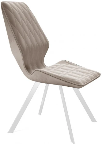 Стул 242M B03 BEIGE/ ножки белые Dikline 00-00062372