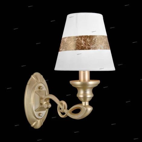 Бра Natali Kovaltseva, 1 плафон, золото с белым
