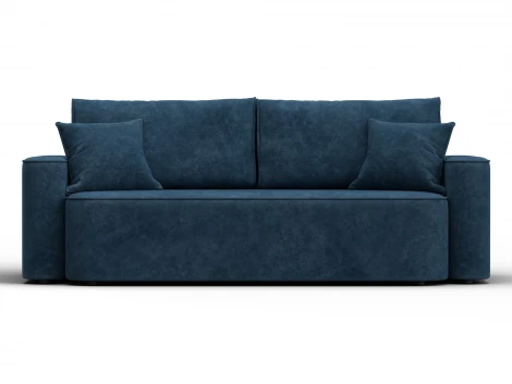 Диван прямой Лига-118 НПБ (ДСП,ЛДСП,Брус,Фанера,Велюр/Синий) Лига Диванов 137070