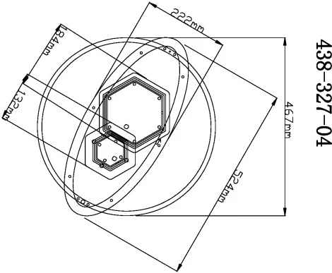 Потолочная люстра 438-327-04 Velante (LED, 220V, пульт управления, кольцо)