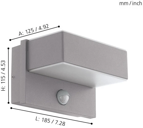 Настенный светильник уличный Eglo Azzinano 97159