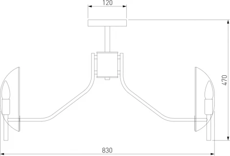 Потолочная люстра Eurosvet Rocco 60135/8 хром