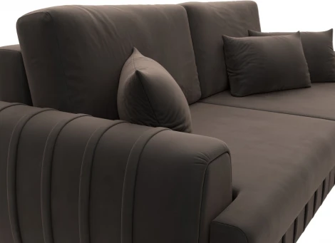 Диван прямой Лига-057 НПБ Лига Диванов (Велюр) арт.129214