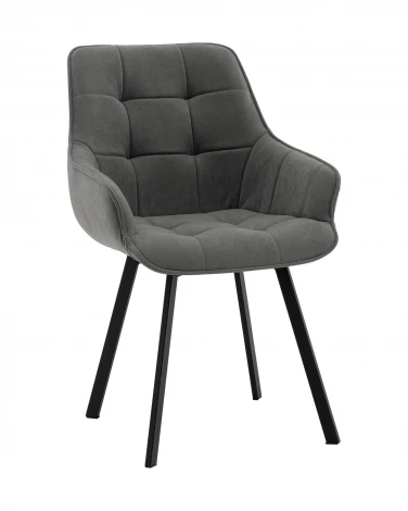 Стул Амальри велюр светло-серый Stool Group арт.УТ000041359