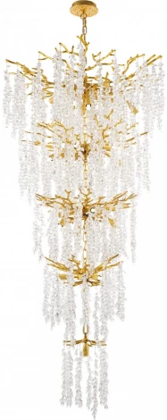 Подвесная большая люстра каскадная Arte Milano Milano-4 23416.800-1600.28.E14.D.5D GD (220V, на цепи)