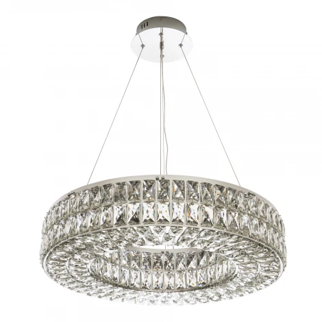 Подвесная люстра светодиодная хрустальная с регулировкой цветовой температуры Modelux MODELUX ML.330.600 CR