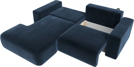 Диван угловой Лига-036 НПБ Классик левый угол Лига Диванов (Велюр) арт.127736L