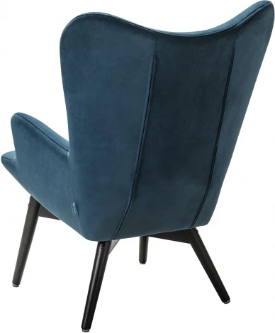 Кресло Хайбэк синий/венге R-Home арт.4101060120h_Blue_венге