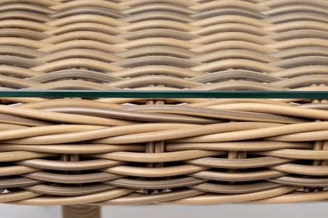 "Латте" плетеный стол из искусственного ротанга 140х80см, цвет соломенный 4SIS арт.УТ-00006306