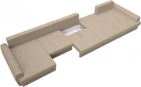 Диван П-образный Лига-057 НПБ МегаЛонг Лига Диванов (Велюр) арт.129355