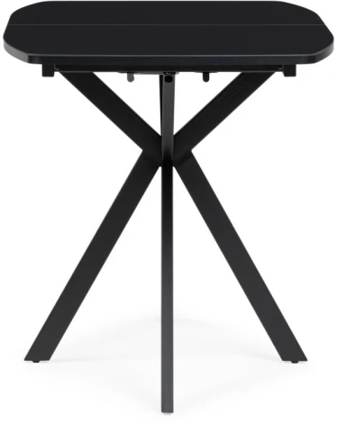 Стеклянный стол Woodville Тамаса 120(150)х70х76 черный 551087