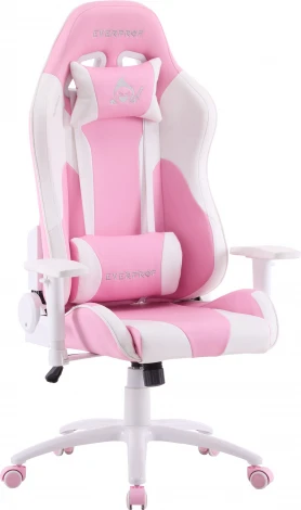 Геймерское кресло Everprof Katana Экокожа Розовый арт.EP Katana PU White Pink