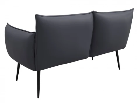 Диван прямой Лига-083 (Фанера/Металл/Экокожа/Серый) Лига Диванов 131069