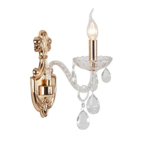 Бра Lumion Alissa 8376/1W золото/прозрачный, металл/хрусталь E14 40W 220V