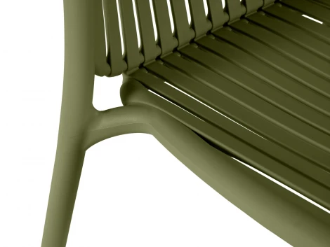 Комплект стульев Scoop 4 шт. ОГОГО Обстановочка! 966639 (Пластик/Оливковый)