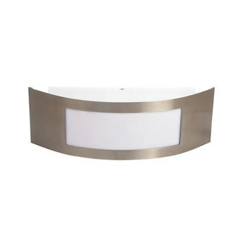 Светильник настенный уличный Horoz Mango, 1 плафон, никель с белым