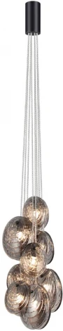 Подвесной светильник Odeon Light Mussels 5038/8 черный/дымчатый/металл/стекло G9 8*40W (220V, на проводе)
