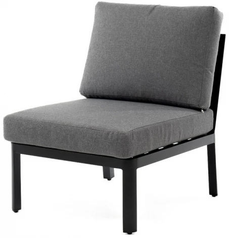 "Париж" модуль диванный алюминиевый центральный, цвет серый 4SIS арт.УТ-00006730