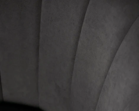 Стул обеденный DOBRIN NAOMI (ЭМАЛЬ ЧЕРНЫЙ МУАР велюр Catania Chocolate)