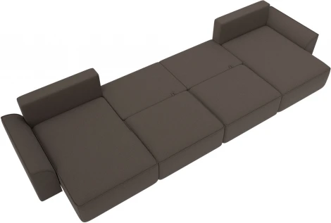 Диван п-образный Лига-048 НПБ лонг Лига Диванов (Рогожка) арт.128340