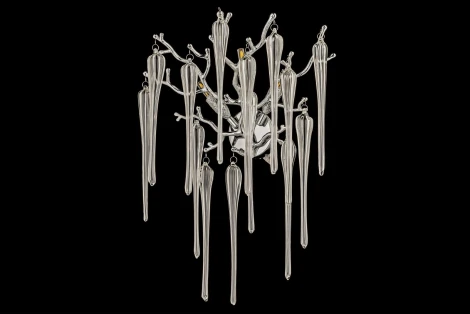 Бра Dio D`arte Tavenna Nickel Tavenna H 2.40.101 N (220V, хрусталь, подвески)