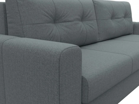 Диван прямой Лига-031 (Серый/Рогожка) Лига Диванов арт.122656