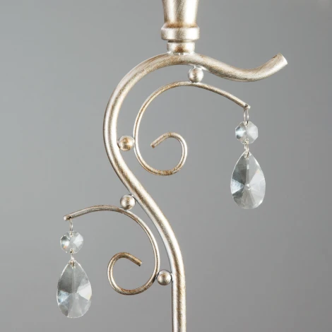 Торшер Eurosvet Incanto 01023/1 серебро (220V, подвески, выключатель, круглые)