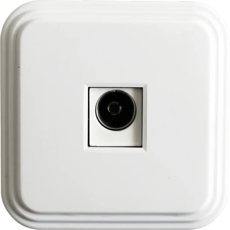 ТВ-розетка (белый) Stekker Брест 39705