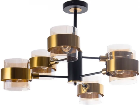 Потолочная люстра Arte Lamp Carlo A8205SP-6BK (220V)