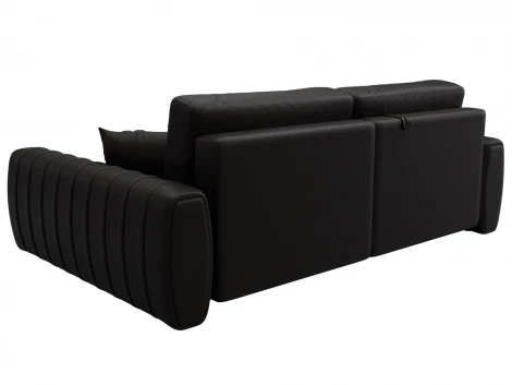 Диван угловой Лига-057 НПБ угол правый (ЛДСП,Брус,Фанера/Пластик/Экокожа/Коричневый) Лига Диванов 130033