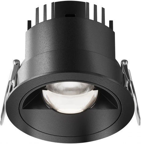 Встраиваемый светильник круглый Maytoni Parete DL100-12W2.7-3-4K-RD-B (LED, 220V, круглые)