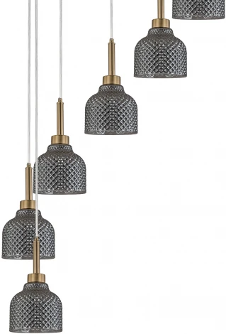 Подвесной светильник 11039/9P Smoke Indigo Caramella V000434