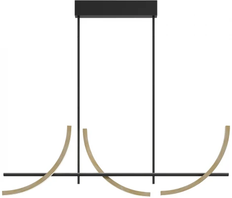 Потолочная светодиодная люстра на штанге Maytoni Wabi MOD428PL-L20BK (220V)