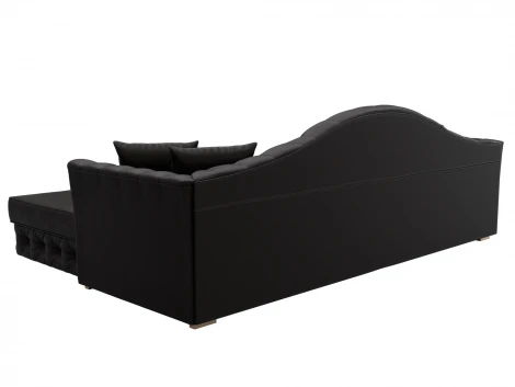 Диван угловой Артис правый угол (Брус,Рейка/Пластик/Экокожа/Коричневый) Лига Диванов 128030