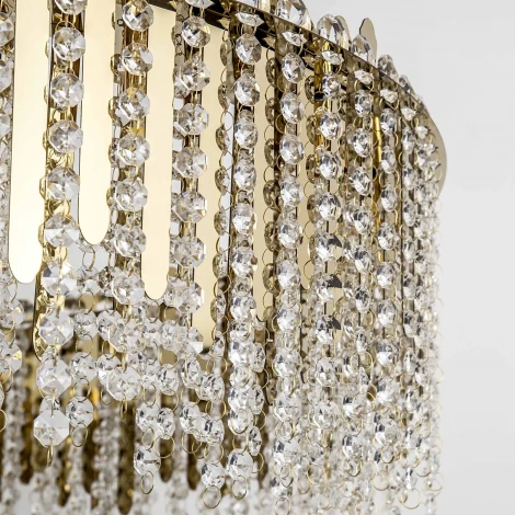 Подвесная люстра хрустальная Modelux MODELUX ML.314.14 GD