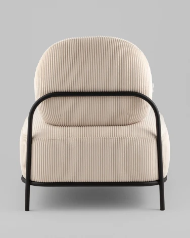 Пуф Stool Group Кейси велюр рельефный бежевый арт.УТ000040013