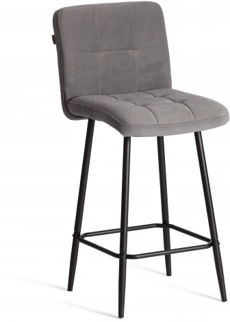 Полубарный стул Medeo/Медео Tetchair (Металл,Велюр/Серый) арт.24917