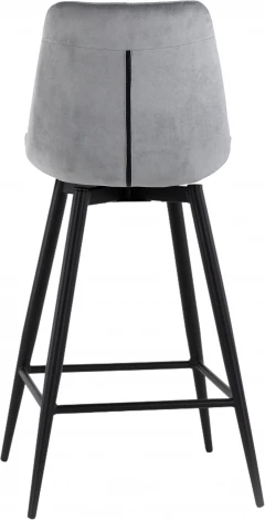 Стул барный Флекс с поворотным механизмом велюр велютто серый Stool Group арт.УТ000040032