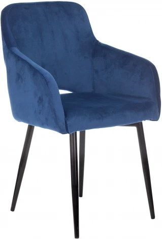 Кресло Бюрократ CH-380F сапфировый Italia 17 на ножках металл черный