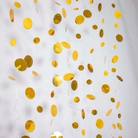 Гирлянда Нить с Пайетками 3м, золотая Laitcom PTG-Gld-3.0m