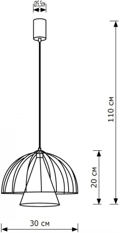 Подвесная светильник Lighthall Iris LH012096 (220V, на проводе)