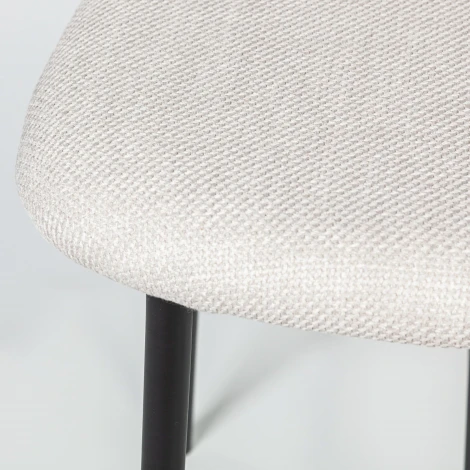 Стул полубарный Top Concept Adele, ткань, светло-серый